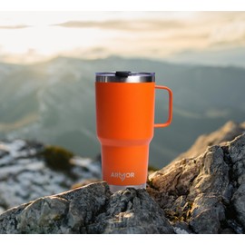 Product Armor 30oz Stainless Steel Tumbler with Handle (Lava Orange)