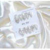 Crystal Snow Glow Handmade Nail Tips - Short Square /