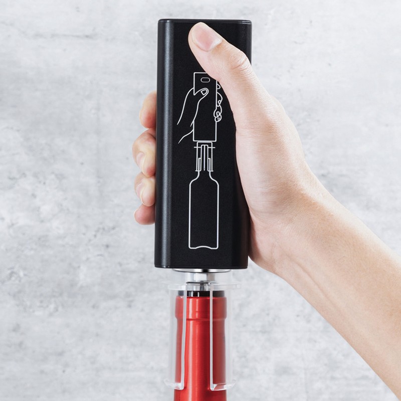 Electric Wine Opener Aluminum Alloy USB Charging Automatic Corkscrew Set
