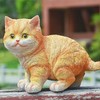 Outdoor Garden Decor Cat Statues Kitten Ornaments Gardening Decorations Gardening
