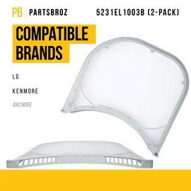 PartsBroz 5231EL1003B Dryer Lint Filter (2-Pack) - Compatible With LG Kenmore - Replaces AP4440606 PS3527578 1266857 DLE5977W DLG5966W DLE2301R DLG2526W DLE7177RM DLG7188WM DLE0442W DLG2102W DLE5977S
