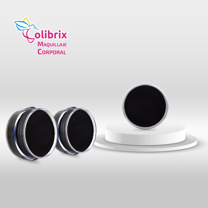 COLIBRIX, Tarro Negro, Maquillaje corporal base crema, Hipoalergenico 40g
