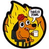 This is Fine Dog Patch, 3.5x3.1 Inch Creative Dog Morale