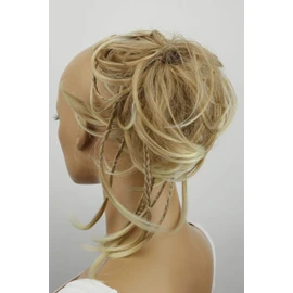PRETTYSHOP Hairpiece Hair Rubber Scrunchie Scrunchy Updos VOLUMINOUS Wavy Messy Bun blonde mix # 28T613 G11D