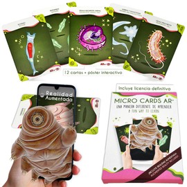 AR+ Body Planet: Micro Cards Flash Cards for Learning Microorganisms with Augmented Reality Flash Cards for Kids with App Educational Material Educational Toys