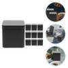 HEMOTON 10pcs Metal Tin Square Tea Containers Portable Loose Leaf