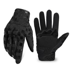RIGWARL Motorcycle Gloves for Men and Women, Touchscreen Anti-slip Motorbike Gloves for Outdoor Sports Mountain Motorcycle Motorcross Motorbike Dirt Bike Bicycle Racing ATV UTV(Black,XL)