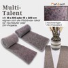 Felt Ribbon Decorative Ribbon Felt Grey 10 x 200 cm