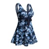 Ecupper Womens One Piece Swimdress Plus Size Shaping Body Swimsuits