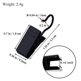 C.M. Curtain Hook Clips, Black Curtain Clips, For Your Favorite Fabric, 42 Pieces Inspected