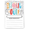 m&h invites Doodle Shout Out Cards For Teachers, Students, Employees,