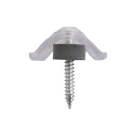 Shimizu New Hikari Corrugated Sheet Screws, 1 Box of 100 Pieces, 5 x 35 for Wood Basing, Clear