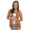 fun shack Hippie Costume Women Fringe Vest, 70's Style Outfit,