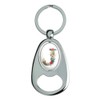 GRAPHICS & MORE Letter J Floral Monogram Initial Keychain Chrome