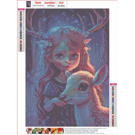 5D DIY Diamond Art Painting Kits,Round Full Drill Fairy Diamond Art Kits for Adults Beginner, Perfect for Home Wall Decor and Gift