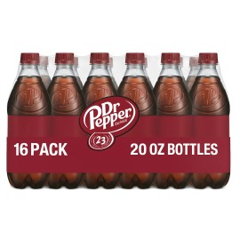 Dr Pepper Soda Pop 20oz Bottles - 16 Pack – Refreshing Soft Drink Free Shipping!