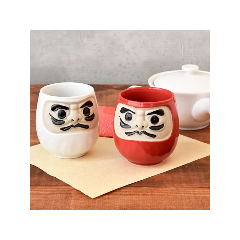 Tableware East Tea Cup Daruma Luck Mino Ware Red