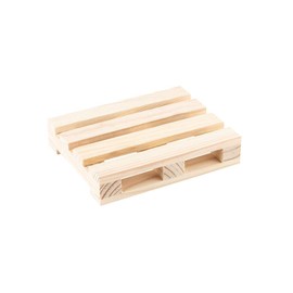 Ideen mit Herz Mini Pallets | Small Decorative Palettes Made of Wood | Ideal for Crafts, DIY or as a Coaster for Drinks