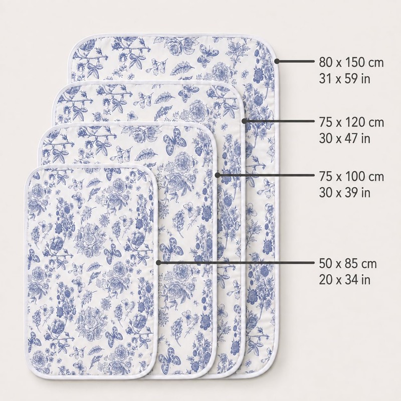 MinoCino Ironing Mat 75x100cm, Heat-Resistant Blanket Cover