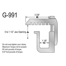 GCi STRONGER BY DESIGN G-991 Clamps for Ford Super Duty Trucks (Set of 6). Made in USA with 6000 Series Structural Aluminum to Ensure Quality and Strength. For Mounting Caps, Camper Shells, Toppers.