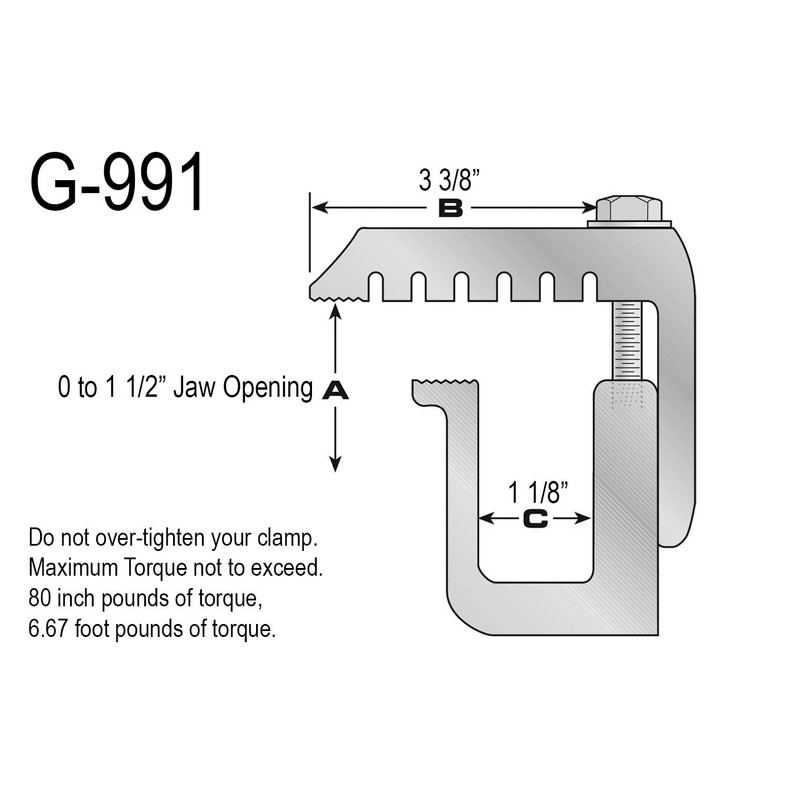 GCi STRONGER BY DESIGN G-991 Clamps for Ford Super Duty