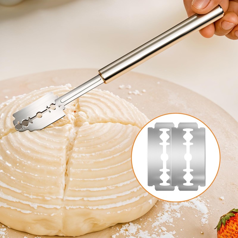 Bread Lame Blades Refill 40 PCS Breads Scoring Blade Stainless