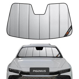 Pigenius Windshield Sun Shade for Toyota Crown,2023-2024,Thick Front Windshield Sunshade,6 Layers Sun Shield,Accordion Fold