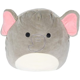 Squishmallow Kellytoy Mila 8 Inch Grey Elephant Squishy Plush Animal