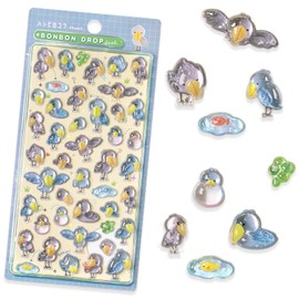 3D Cute Stickers Cartoon Crow Stickers Kawaii Mini 3D Reusable Puffy for Scrapbooks Planner Journals Laptops Phone