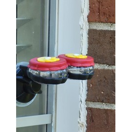 Handheld Small Glass Hummingbird Feeders (Set of 2) with Window Suction Mount Base - Window/Handheld or Tabletop Mini Hummingbird Feeders for Outdoors