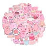 50 Pcs Cute Vsco Stickers Cute Pink Pig Aesthetic Vinyl