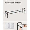 SONGMICS Shoe Rack, Shoe Rack, 1 Tier Metal Shelf, Adjustable