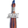Endea Graduation Mixed Double Color Tassel with Silver Date Drop