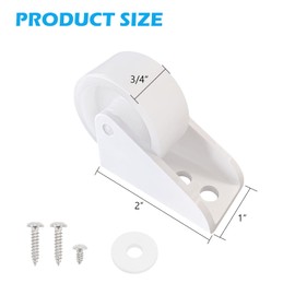 scottchen PRO RV Awning Saver White Door Roller, Awning Door Guard Roller Ball with Screendoor Protect Disc