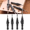 Bosch Countersink Drill Bit, 4 Pieces Hex Shank HSS Drill