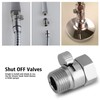 Flow Control Shut-off Valve, G1/2 Solid Brass Water Saving Valve,
