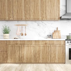 VEELIKE Rustic Oak Wood Contact Paper Peel and Stick Countertops Waterproof Wood Wallpaper for Desk Cabinets 15.7''x118'' Self Adhesive Countertop Contact Paper Woodgrain Vinyl Wraps for Furniture