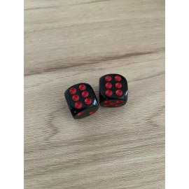 Unbranded 2X Black Red Dice Valve Stem Cap BMX Car Truck SUV Bike Motorcycle Bicycle