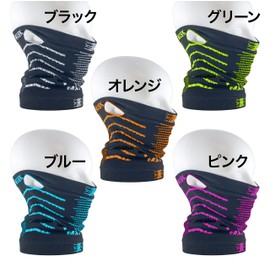 Orludo 100105-1 Face Mask, Cold Protection, Thermal, Unisex, One Size Fits Most, Ear Hook, Face Guard, Neck Warmer, 4-way, 5 Colors, Black