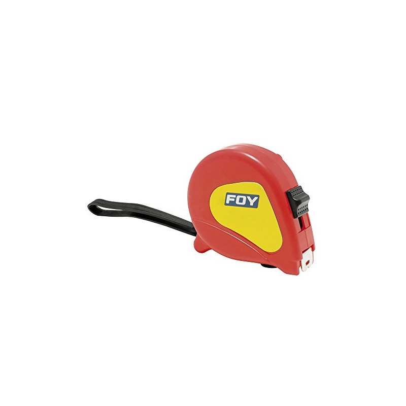 Foy 142126 Flexómetro con carcasa de plástico rojo 5 m