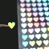 YS-029 Reward Sticker, Aurora, Heart, Rainbow, Decoration, Glitter, Large Capacity,