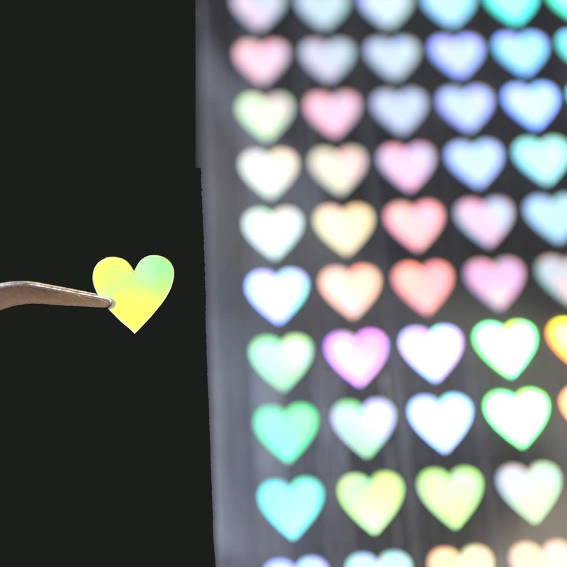 YS-029 Reward Sticker, Aurora, Heart, Rainbow, Decoration, Glitter, Large Capacity,