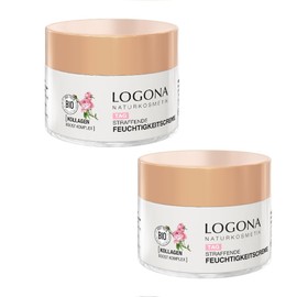 Logona Natural Firming Moisturizing Cream 50ml Set of 2 Rose Extract Collagen Moisturizing Morning Use / 로고나 내추럴 퍼밍 모이스처라이징 크림 50ml 2개세트 장미추출물 콜라겐 보습 아침용