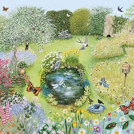 Museums & Galleries Lucy Grossmith Wildlife Garden Coast and Country Art Greeting Card