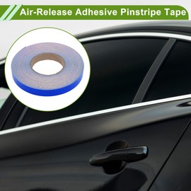 HOPESPANNER Universal 164.04ft x 0.79In Air-Release Adhesive Pinstripe Tape Reflective Automotive Pinstriping Tape PVC Blue