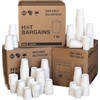 100 x 7oz Single Wall White Paper Cups for Hot