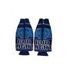 Bud Light Beer Bottle Cooler Sleeve, Navy Blue with Zipper,