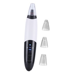 Ipetboom Electric Blackhead Remover Home Beauty Instrument 3 Adjustable Suction Levels 3 Suction Heads for Deep Pore Cleansing Suitable for Skin Types