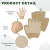 YELARXI Yoga Gloves, Non Slip Fingerless Pilates Gloves Breathable Exercise