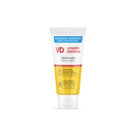 VITAMINDERMINA Crema Mani 50 ml – Riparatrice e Protettiva – Per Pelle Secca, Molto Secca e Sensibile – Con 5 Ceramidi, Burro di Karité e Vitamin Complex® – Adulti e Bambini – Idrata 24H